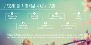 5 signs of mental health problems